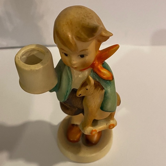 Charming Ceramic Boy Figurine with Dog - Picture 1 of 3